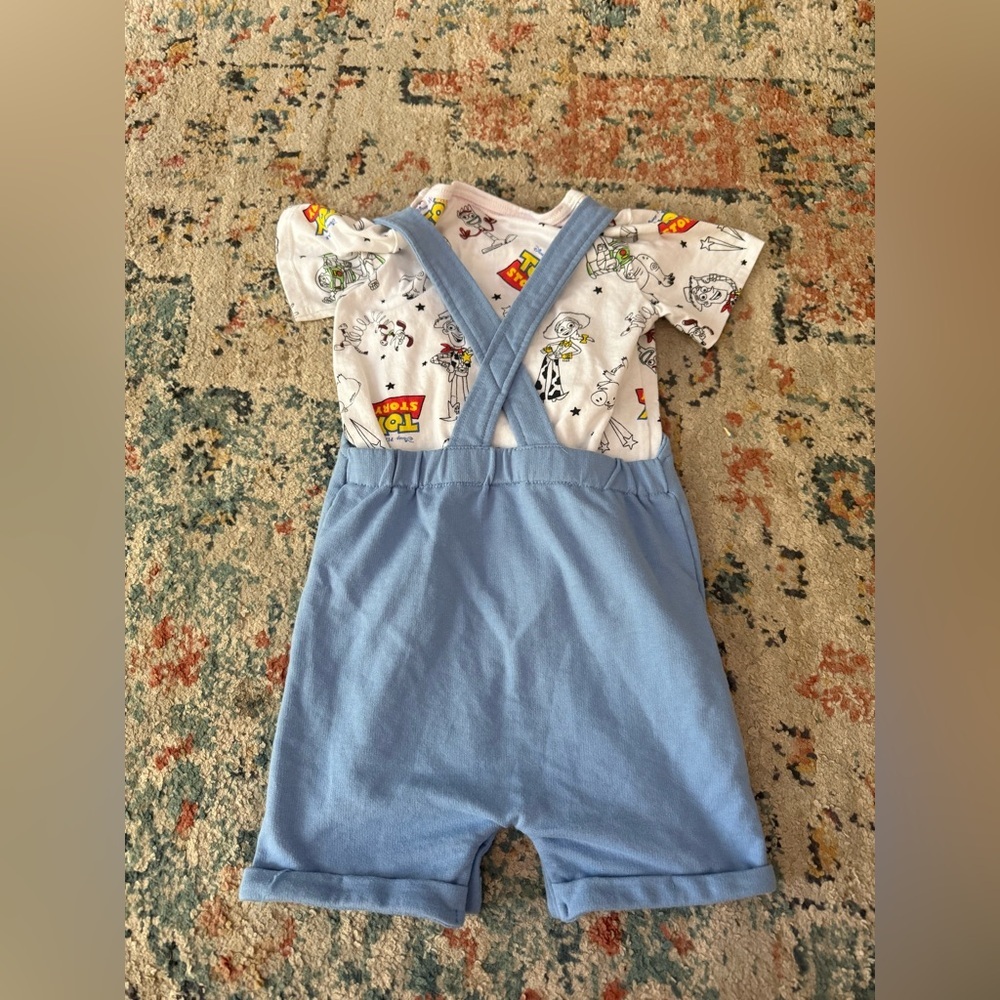 Disney Toy Story shortall overall outfit 24 months - Picture 2 of 3